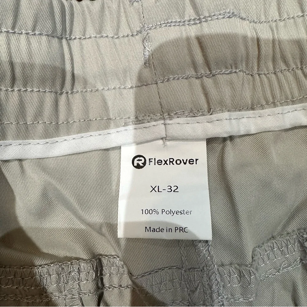 NWT Flex‎ Rover Men's Light Gray Cargo Pants size XL